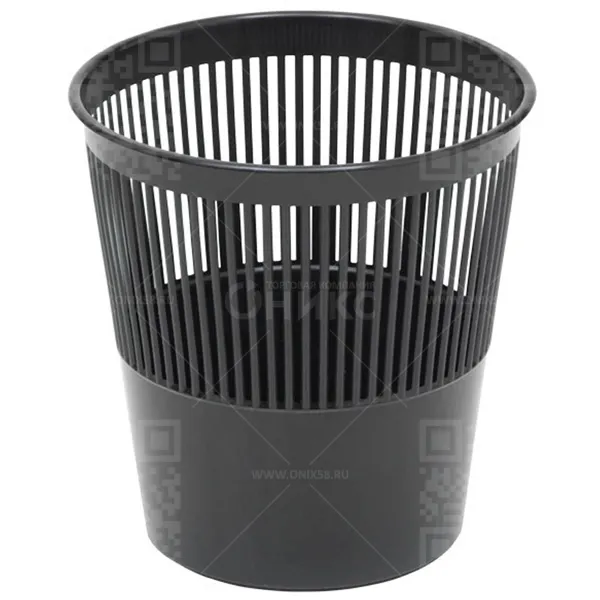 Корзина для бумаг 09л., сетчатая, черная КР-21