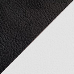 BL+WHITE черный/белый искусственная кожа